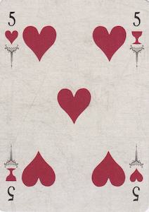 cartomancy 5 of hearts
